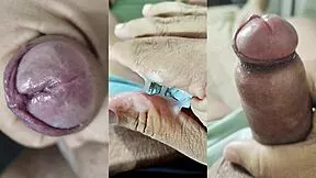 check out my small phimosis cock jerkoffs and neighbor's squirting pussy orgasms part 6