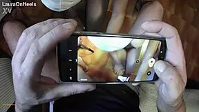 milf in pantyhose and heels with perfect body slurps cock pov and gulps cum