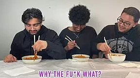 ever wonder how 3 hot amateurs take hardcore railing deep?