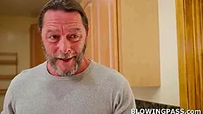 busty milf gaggs on plumbers huge cock deepthroat choking tittyfuck asslick facefuck monster pipe