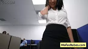 busty sasha pearl parker ambrose office slut begs for nasty facial cumshot at work!