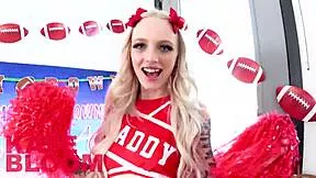 ever seen a sexy 19yo skinny cheerleader like kate bloom deepthroat coach's cock and swallow cum?