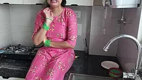 stepmom's juicy ass bent over kitchen counter stepson fucks her hard to screaming orgasm hindi dirty talk