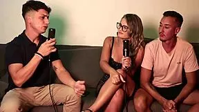 bruna carlos bares it all in sheer red on michael douglas bora cast compilation