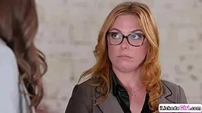 LESBIAN MILF TEACHES CLIENT TOY USE ON HAIRY PUSSY WITH RIMJOB AND DILDOS