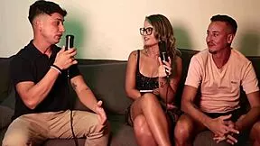 bruna carlos bares it all in sheer red on michael douglas bora cast compilation
