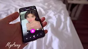 your hot brunette girlfriend ditches the condom begging for creampie while riding your big cock pov