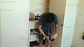 i caught my stepbro sniffing my panties in closet so punished him with my wet pussy full vid