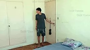 i caught my stepbro sniffing my panties in closet so punished him with my wet pussy full vid