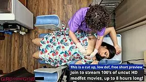 selena sativa spreads shaved pussy feet up for latex dom anal fingering humiliation massage closeup