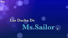 wanna watch ms sailor's steamy shower dildo play?