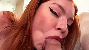she expected coworker from work but lover cums on her face