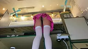 yo check out this super cute stepdaughter's upskirt hidden cam at work 😏