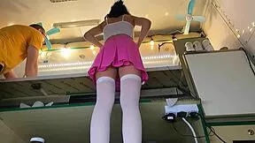 yo check out this super cute stepdaughter's upskirt hidden cam at work 😏