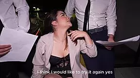 curvy leiane alexa takes double vaginal in casting interview