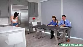 brunette roxy rain's big tits bounce wildly as stepdad johnny castle pounds her tight pussy hard 💦🍆