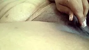 Watch this horny mommy finger her huge tits and juicy pussy till she squirts everywhere