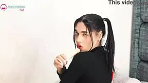 little blue cries in pain from her first huge anal deepthroat i thrust harder into her juicy big pussy asshole