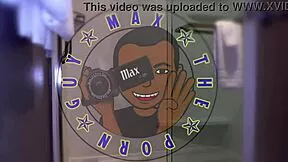 Emma's back slurping my monster black cock sloppy deepthroat style.