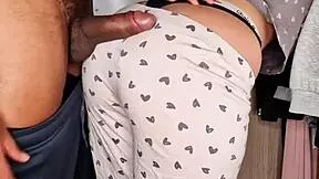 caught my brother's cheating latina girlfriend pillo in closet fucked her hard creampie 😢