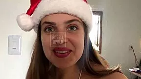 Santas Blonde Long-Haired Secretary Princess Shakes Huge Natural Big Ass Teasing Roleplay Christmas Worship