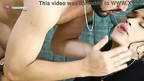 little blue cries in pain from her first huge anal deepthroat i thrust harder into her juicy big pussy asshole