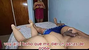 Whoa, surprise 18yo stepdaughter gets massive cum finish! 💦😈🔥