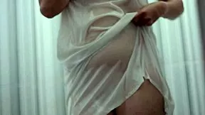 big ass indian babe gets fucked hard and filled with creampie in the steamy bathroom