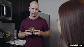 duncan saint bends petite nola exico over kitchen counter punishes