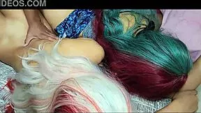 Whoa, surprise 18yo stepdaughter gets massive cum finish! 💦😈🔥