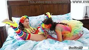 kimmy kim and aubree valentine ride black cocks cowgirl deepthroat choking in freeuse 3some