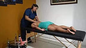 that crazy colombian curvy masseuse went nuts sucking my pussy then jamming fingers and tongue deep inside part 1
