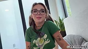 charli o tests if luke cooper's monster cock fits her big tits stepsis pussy in magnum condom from pov doggystyle cowgirl missionary bent over rough riding