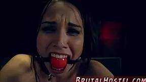 Teen girl, strip in bathroom but don't worry, we bind and dominate you for first BDSM fetish rip