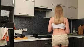 Russian Couple Skips Dinner For KITCHEN SEX LICKING And POUNDING!!