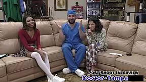 What if Dr Tampa's backstage exam reveals her shaved secrets?