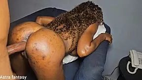 Fat BBC blasts thick cum all over tight northern ebony pussy and ass