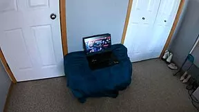 playing on my phone neighbor sneaks in and fucks me hard