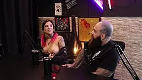 qween and iron biker share sensual outdoor moments in red sheer with toys and cuckold vibes