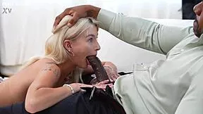Petite blonde maid Emma Rosie ass stretched by BBC