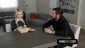 petite blonde teen lola fae seduces stepdad into taboo sex lessons and rough pounding