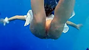 Ever seen big tits brunette zuzanna's tight pussy underwater in pool?