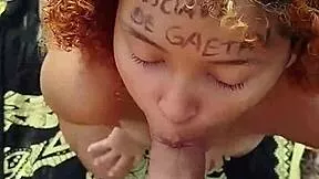 Risky beach blowjob, you love when I blast cum all over that pretty Latina face?