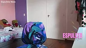 lingerie latina flashes her small tits ass and feet in dirty guided handjob preview