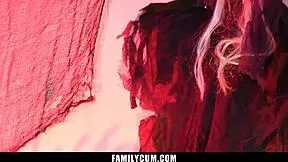 step-cousin seduces her into hot taboo 4some with mommy leaving cherry craving more