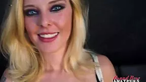 God i love how cute coed mya gags deep on cock before pussy pounding