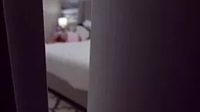 Stepdad bends over brunette teen in lingerie for hardcore doggystyle pounding