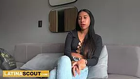 big tits 18yo latina model gets stripped and roughly pounded in casting