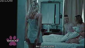 Step dad sneaks into shared bed and fucks tight pussy of step daughter Jessie Ames while step mom sleeps nearby