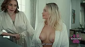 Step dad sneaks into shared bed and fucks tight pussy of step daughter Jessie Ames while step mom sleeps nearby